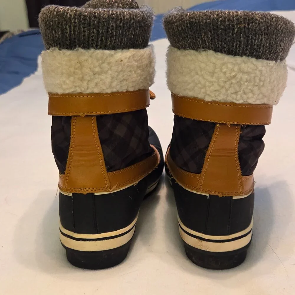 Globalwin Women's Waterproof Winter Snow Boots Sz 10 Mid-Calf